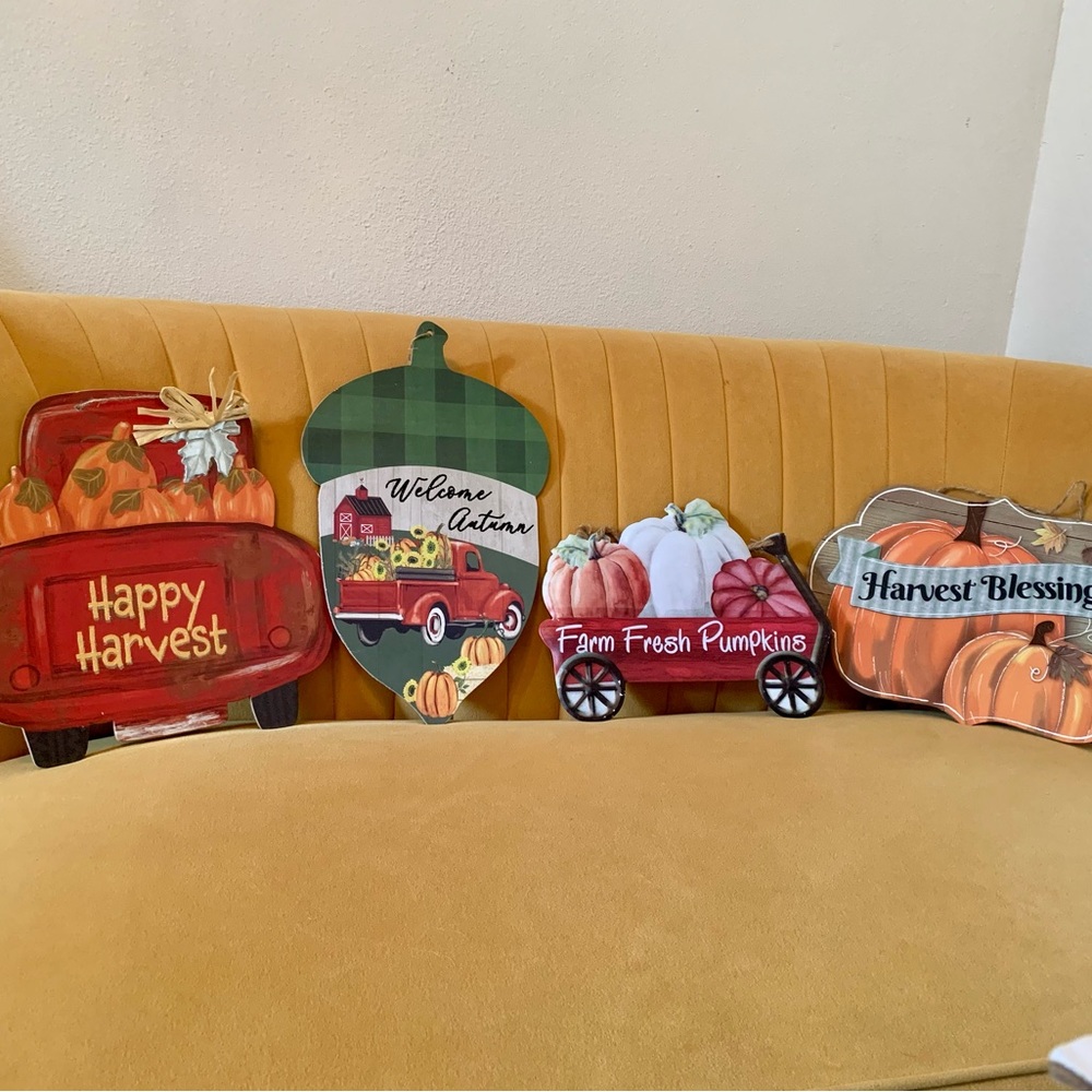Fall wall hanging signs bundle